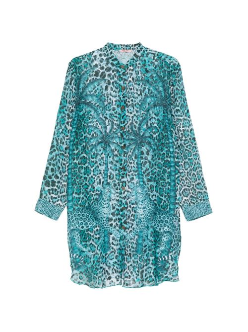 Abito corto donna Pin-Up Stars animalier turchese PIN-UP Stars | PG181A031